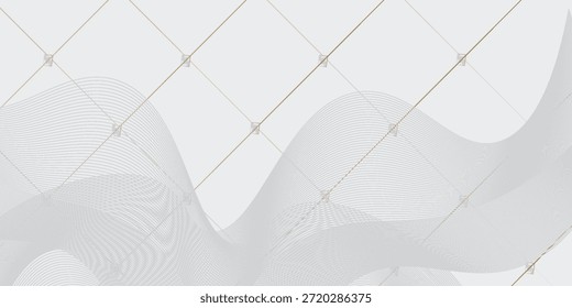 Diseño de fondo de Premium con patrón de línea diagonal en color gris. Plantilla Horizontal blanca del Vector para el Anuncio del negocio, telón de fondo formal de la invitación
