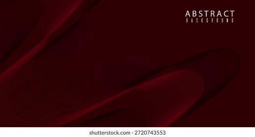 Diseño de fondo de Premium con patrón de línea diagonal en color marrón. Plantilla Horizontal de Vector para Anuncio de negocios digital. traje para diseño de productos multimedia
