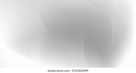 Diseño de fondo premium con patrón de línea diagonal en color gris Plantilla Horizontal blanca de Vector para Anuncio de negocios, fondo de invitación formal, cupón de lujo, certificado de regalo prestigioso.