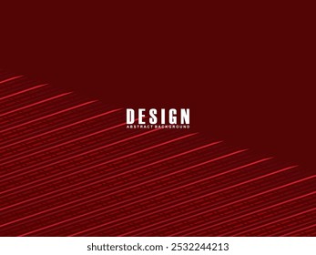 Premium background design with diagonal shiny red lines pattern. Vector horizontal template for banner, digital business, contemporary formal invitation, luxury voucher, prestigious gift certificate.