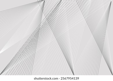 Premium background design with diagonal stripes pattern in white color. White and gray vector horizontal template for business banners, formal invitation backgrounds, luxury vouchers