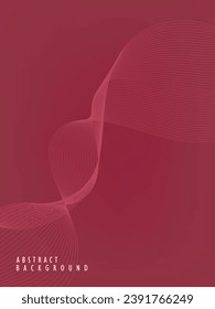 Premium background design with digital wavy lines pattern on maroon background.