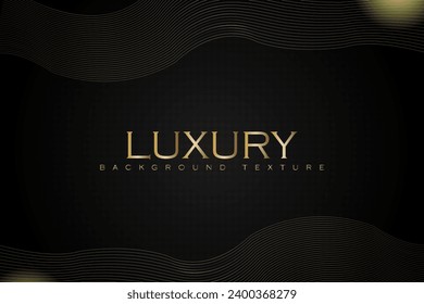 Premium background design with gold line pattern(texture) in luxury pastel colors. Abstract horizontal vector template for business banner, formal background, prestigious voucher, luxury invitation