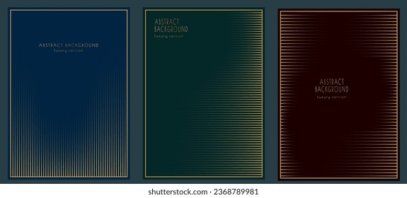 Premium background. Design of golden lines for covers, posters, banners, invitations. Template for creative design
