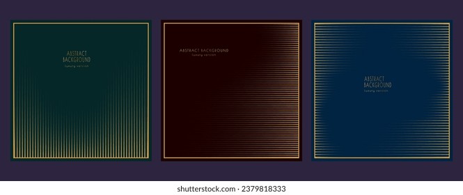 Premium background. Design of golden lines for covers, posters, banners, invitations. Template for creative design
