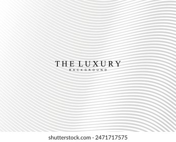 Premium background design with gray gradient white diagonal stripe pattern. Vector white horizontal template for business banner, invitation background, luxury voucher, gift certificate, etc.	