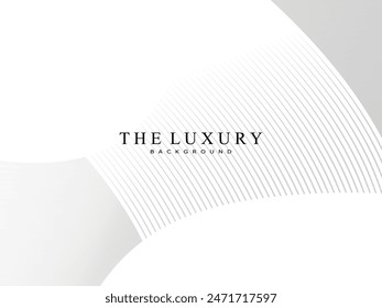 Premium background design with gray gradient white diagonal stripe pattern. Vector white horizontal template for business banner, invitation background, luxury voucher, gift certificate, etc.	