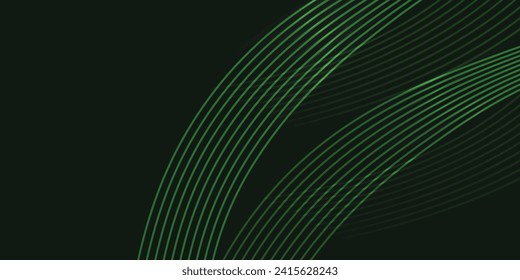 Premium background design with horizontal diagonal dynamic gold line pattern on black backdrop. Vector template for business banner, formal invitation, luxury voucher, prestigious gift certificate.	