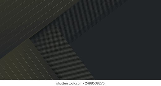 Diseño de fondo de Premium con patrón de línea de oro dinámico diagonal Horizontal sobre fondo negro. Plantilla de Vector para Anuncio de negocios invitación formal vale de lujo certificado de regalo prestigioso