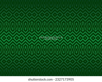 Diseño de fondo de primera calidad con elementos de motivos verde oscuro de geometría de lujo. Diseño exclusivo de fondo de pantalla para carteles, folletos, presentaciones, sitios web, etc.