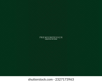 Premium background design with luxury geometry dark green motif elements. Exclusive wallpaper design for posters, flyers, presentations, websites, etc.
