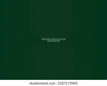 Premium background design with luxury geometry dark green motif elements. Exclusive wallpaper design for posters, flyers, presentations, websites, etc.