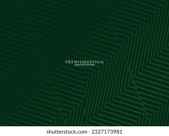Premium background design with luxury geometry dark green motif elements. Exclusive wallpaper design for posters, flyers, presentations, websites, etc.