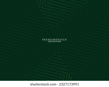 Premium background design with luxury geometry dark green motif elements. Exclusive wallpaper design for posters, flyers, presentations, websites, etc.