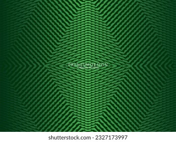 Premium background design with luxury geometry dark green motif elements. Exclusive wallpaper design for posters, flyers, presentations, websites, etc.