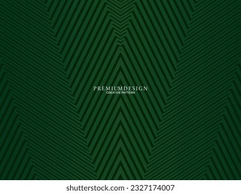 Premium background design with luxury geometry dark green motif elements. Exclusive wallpaper design for posters, flyers, presentations, websites, etc.