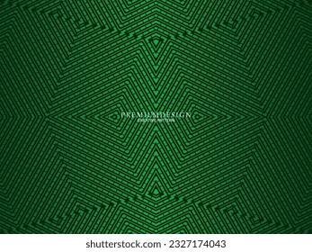 Premium background design with luxury geometry dark green motif elements. Exclusive wallpaper design for posters, flyers, presentations, websites, etc.