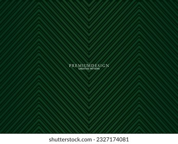 Premium background design with luxury geometry dark green motif elements. Exclusive wallpaper design for posters, flyers, presentations, websites, etc.