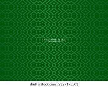 Premium background design with luxury geometry dark green motif elements. Exclusive wallpaper design for posters, flyers, presentations, websites, etc.