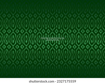 Premium background design with luxury geometry dark green motif elements. Exclusive wallpaper design for posters, flyers, presentations, websites, etc.