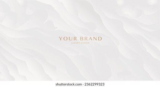 Diseño moderno de fondo de motivos blancos. Plantilla de vectores para banner, invitación, certificado de regalo