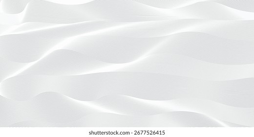 Premium background design with luxury white line pattern (texture). Abstract horizontal vector template for business banner, formal backdrop, prestigious voucher, luxe invite