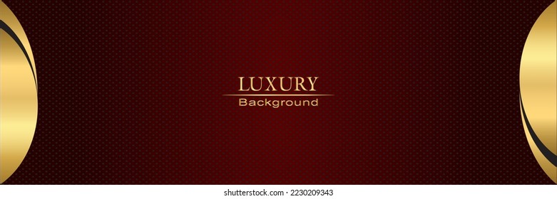 Premium-Hintergrund-Design-Maron und goldene Farbe.