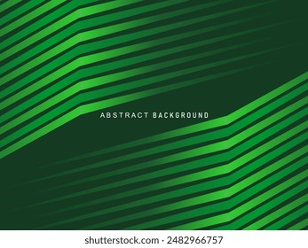 Diseño de fondo de Premium con moderno patrón de líneas verdes. Plantilla Horizontal de Vector para Anuncio de negocios de lujo digital, invitación formal contemporánea, vale de lujo, certificado de regalo, etc.