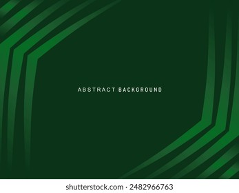 Premium background design with modern green lines pattern. Vector horizontal template for digital luxury business banner, contemporary formal invitation, luxury voucher, gift certificate, etc.