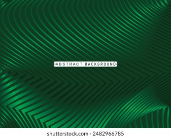 Premium background design with modern green lines pattern. Vector horizontal template for digital luxury business banner, contemporary formal invitation, luxury voucher, gift certificate, etc.