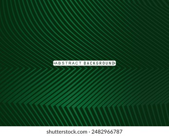 Premium background design with modern green lines pattern. Vector horizontal template for digital luxury business banner, contemporary formal invitation, luxury voucher, gift certificate, etc.