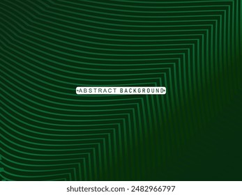 Diseño de fondo de Premium con moderno patrón de líneas verdes. Plantilla Horizontal de Vector para Anuncio de negocios de lujo digital, invitación formal contemporánea, vale de lujo, certificado de regalo, etc.