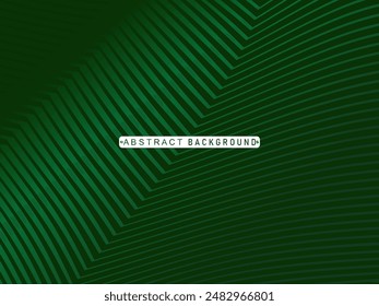 Diseño de fondo de Premium con moderno patrón de líneas verdes. Plantilla Horizontal de Vector para Anuncio de negocios de lujo digital, invitación formal contemporánea, vale de lujo, certificado de regalo, etc.