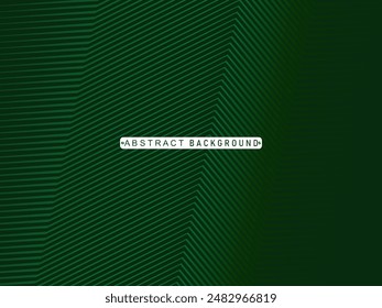 Diseño de fondo de Premium con moderno patrón de líneas verdes. Plantilla Horizontal de Vector para Anuncio de negocios de lujo digital, invitación formal contemporánea, vale de lujo, certificado de regalo, etc.