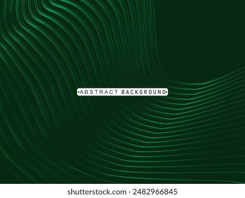 Premium background design with modern green lines pattern. Vector horizontal template for digital luxury business banner, contemporary formal invitation, luxury voucher, gift certificate, etc.