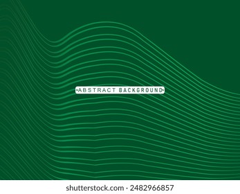 Premium background design with modern green lines pattern. Vector horizontal template for digital luxury business banner, contemporary formal invitation, luxury voucher, gift certificate, etc.