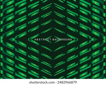 Premium background design with modern green lines pattern. Vector horizontal template for digital luxury business banner, contemporary formal invitation, luxury voucher, gift certificate, etc.