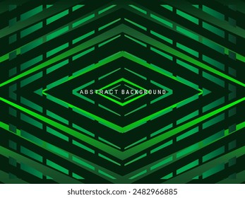 Diseño de fondo de Premium con moderno patrón de líneas verdes. Plantilla Horizontal de Vector para Anuncio de negocios de lujo digital, invitación formal contemporánea, vale de lujo, certificado de regalo, etc.