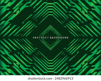 Premium background design with modern green lines pattern. Vector horizontal template for digital luxury business banner, contemporary formal invitation, luxury voucher, gift certificate, etc.