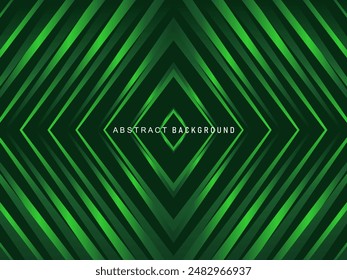 Premium-Hintergrunddesign mit modernem grünen Linienmuster. Vektorgrafik Horizontale Vorlage für Digital Luxury Business Banner, zeitgenössische formelle Einladung, Luxusgutschein, Geschenkgutschein, etc.