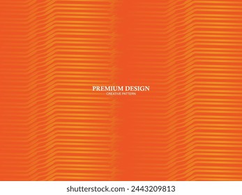 Diseño de fondo premium con motivo de lujo naranja. Plantilla horizontal vectorial, para banner de negocios de lujo digital, invitación formal contemporánea, vale de lujo, certificado de regalo, etc.	