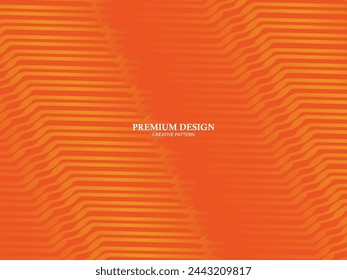 Premium background design with orange luxury motif. Vector horizontal template, for digital luxury business banner, contemporary formal invitation, luxury voucher, gift certificate, etc.	