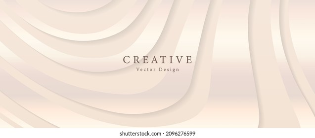 Diseño moderno de fondo de líneas rosadas. Plantilla de vectores para banner, invitación, certificado de regalo