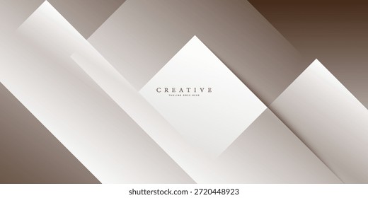 Diseño de fondo de Premium con patrón de línea de curva de oro rosa sobre fondo. Plantilla Horizontal del Vector para la invitación, Anuncio, vale de lujo, certificado de regalo prestigioso, vale
