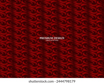 Premium background design with red luxury motif. Vector horizontal template, for digital luxury business banner, contemporary formal invitation, luxury voucher, gift certificate, etc.