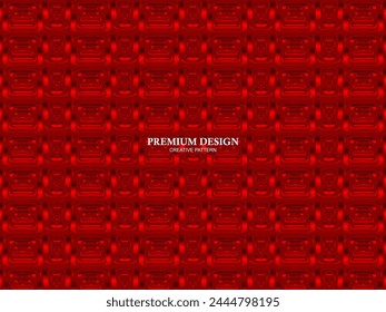 Premium background design with red luxury motif. Vector horizontal template, for digital luxury business banner, contemporary formal invitation, luxury voucher, gift certificate, etc.