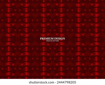 Diseño de fondo de Premium con motivo de lujo rojo. Plantilla Horizontal de Vector, para Anuncio de negocios de lujo digital, invitación formal contemporánea, vale de lujo, certificado de regalo, etc.
