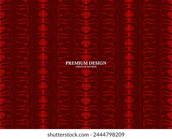 Premium background design with red luxury motif. Vector horizontal template, for digital luxury business banner, contemporary formal invitation, luxury voucher, gift certificate, etc.