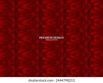 Premium background design with red luxury motif. Vector horizontal template, for digital luxury business banner, contemporary formal invitation, luxury voucher, gift certificate, etc.