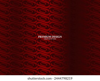 Premium background design with red luxury motif. Vector horizontal template, for digital luxury business banner, contemporary formal invitation, luxury voucher, gift certificate, etc.